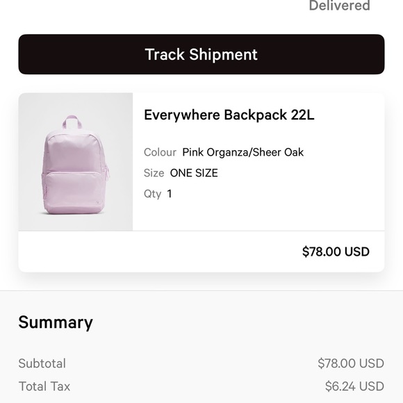 Lululemon Athletica Light Pink Backpack - Picture 4 of 4